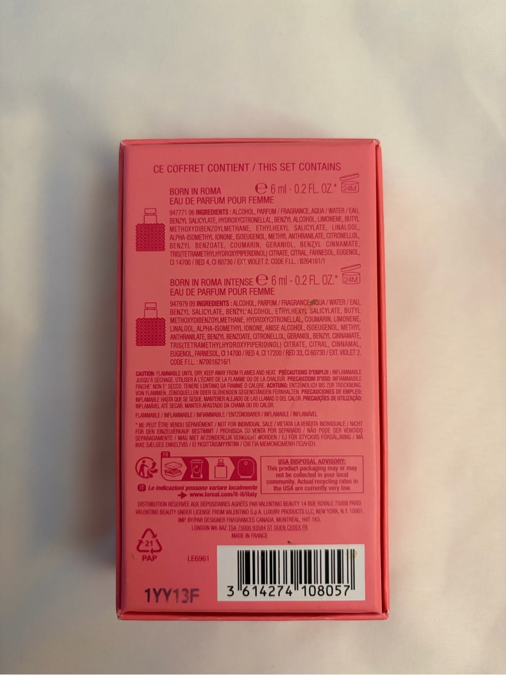 NIB - Valentino Born in Roma Intense Gift Set - Pink Bottles - Picture 3 of 3